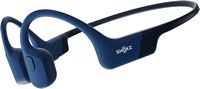 Shokz - OpenRun Bone Conduction Open-Ear Endurance Headphones - Blue - Large Front