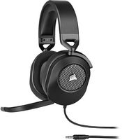 CORSAIR - HS65 SURROUND Wired Gaming Headset for PC, PS5, and PS4 - Black - Large Front