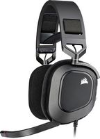 CORSAIR - HS80 RGB Wired Gaming Headset for PC - Carbon - Large Front