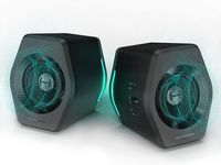 Edifier - G2000 2.0 Bluetooth Gaming Speakers with RGB Lighting (2-Piece) - Black - Large Front