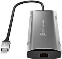 j5create - 4K60 Elite USB-C 10Gbps Travel Dock - Space Grey - Large Front