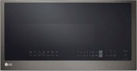 LG - 2.0 Cu. Ft. Over-the-Range Microwave with Sensor Cooking and EasyClean - Black Stainless Steel - Large Front