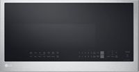 LG - 2.0 Cu. Ft. Over-the-Range Microwave with Sensor Cooking and EasyClean - Stainless Steel - Large Front