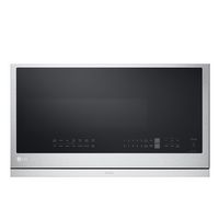 LG - 2.1 Cu. Ft. Over-the-Range Smart Microwave with Sensor Cooking and ExtendaVent 2.0 - Stainle... - Large Front