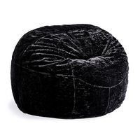 Lovesac - MovieSac in Obsidian Phur - Black - Large Front