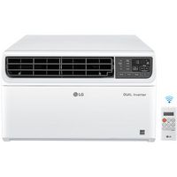 LG - 12,000 BTU Dual Inverter Smart Window Air Conditioner - White - Large Front