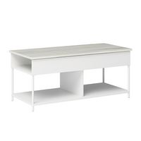 Sauder - Boulevard Cafe Lift Top Coffee Table - White - Large Front
