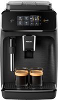Philips - 1200 Series Fully Automatic Espresso Machine with Milk Frother - Black - Large Front