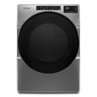 Whirlpool - 7.4 Cu. Ft. Stackable Gas Dryer with Wrinkle Shield - Chrome Shadow - Large Front