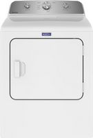 Maytag - 7.0 Cu. Ft. Electric Dryer with Wrinkle Prevent - White - Large Front