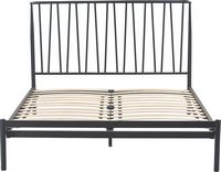 Adore Decor - Stella Queen Size Bed - Black - Large Front