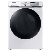 Samsung - OBX 7.5 cu. ft. Smart Electric Dryer with Steam Sanitize+ - White - Large Front