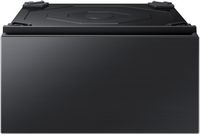 Samsung - Bespoke 27-in Laundry Pedestal with Storage Drawer - Brushed Black - Large Front