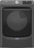 Maytag - 7.3 Cu. Ft. Stackable Electric Dryer with Extra Power Button - Volcano Black - Large Front