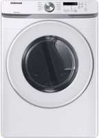 Samsung - OBX 7.5 Cu. Ft. Stackable Electric Dryer with Sensor Dry - White - Large Front