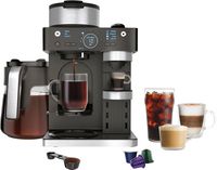 Ninja - Espresso & Coffee Barista System, Single Serve & Nespresso, with 12-Cup Carafe, 4 Styles ... - Large Front