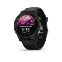 Garmin - Forerunner 255 Music GPS Smartwatch 46 mm Fiber-reinforced polymer - Black - Large Front