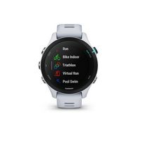 Garmin - Forerunner 255S Music GPS Smartwatch 41 mm Fiber-reinforced polymer - Whitestone - Large Front