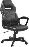 Insignia™ - Essential PC Gaming Chair - Black - Large Front