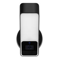 Eve Outdoor Cam - Secure floodlight camera with Apple HomeKit Secure Video technology - White - Large Front