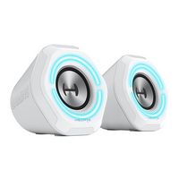 Edifier - G1000 2.0 Bluetooth Gaming Speakers with RGB Lighting (2-Piece) - White - Large Front