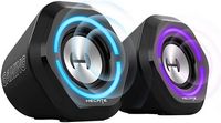 Edifier - G1000 2.0 Bluetooth Gaming Speakers with RGB Lighting (2-Piece) - Black - Large Front