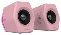 Edifier - G2000 2.0 Bluetooth Gaming Speakers with RGB Lighting (2-Piece) - Pink - Large Front