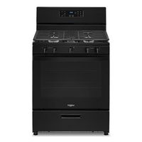 Whirlpool - 5.1 Cu. Ft. Freestanding Gas Range with Broiler Drawer - Black - Large Front