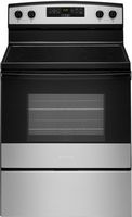 Amana - 4.8 Cu. Ft. Freestanding Electric Range - Stainless steel - Large Front
