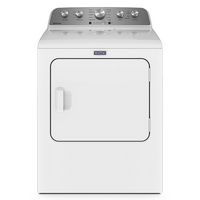 Maytag - 7.0 Cu. Ft. Electric Dryer with Extra Power Button - White - Large Front