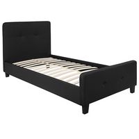 Flash Furniture - Tribeca Twin Platform Bed - Black - Large Front