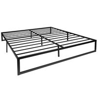 Flash Furniture - Bentley King Platform Bed - Black - Large Front