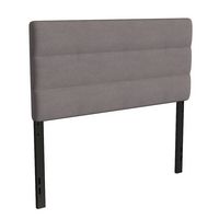 Alamont Home - Paxton Full Headboard - Upholstered - Gray - Large Front