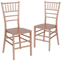 Alamont Home - Hercules Chiavari Chair - Rose Gold - Large Front