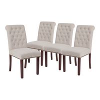 Alamont Home - Hercules Dining Chair (Set of 4) - Beige Fabric - Large Front