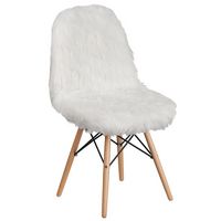 Flash Furniture - Calvin Accent Chair - White - Large Front