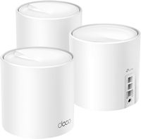 TP-Link - Deco AX5400 Pro Dual-Band Wi-Fi 6 Mesh Wi-Fi System (3-Pack) - White - Large Front