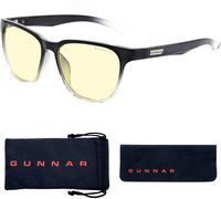 GUNNAR - Berkeley  Computer Glasses with Blue Light Reduction , Amber Lenses - Onyx Fade - Large Front