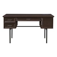 OSP Home Furnishings - Jefferson Executive Desk With Power - Espresso - Large Front