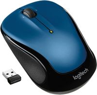 Logitech - M325s Wireless Optical Ambidextrous Mouse - Wireless - Blue - Large Front