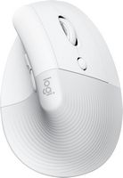 Logitech - Lift for Mac Bluetooth Ergonomic Mouse with 4 Customizable Buttons - Wireless - Off-White - Large Front