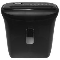 Honeywell - 6-Sheet Crosscut Paper Shredder - Black - Large Front