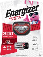 Energizer - Vision HD LED 300 Lumen Headlamp  (Batteries included) - red - Large Front