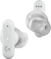 Logitech - FITS True Wireless Gaming Earbuds for PC, Mac, PS5, PS4, Mobile, Nintendo Switch - White - Large Front