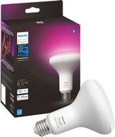 Philips - Hue BR30 Bluetooth 85W Smart LED Bulb - White and Color Ambiance - Large Front