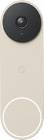 Google - Nest Doorbell Wired (2nd Generation) - Linen - Large Front