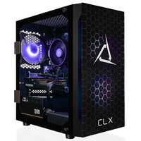 CLX - SET Gaming Desktop - AMD Ryzen 5 5600 - 16GB Memory - Radeon RX 6600 - 500GB M.2 NVMe SSD +... - Large Front