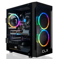 CLX - SET Gaming Desktop - Intel Core i7 10700F - 16GB Memory - NVIDIA GeForce RTX 3050 - 500GB M... - Large Front