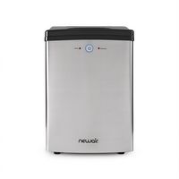 NewAir - 45lb. Nugget Countertop Ice Maker with Self-Cleaning Function, Refillable Water Tank, an... - Large Front
