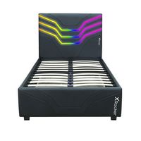 X Rocker - Cosmos Twin RGB Gaming Bed - Black - Large Front
